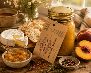 PEACH AND CHIPOTLE CHILLI CHUTNEY 330G  - HOUSE OF SCONE