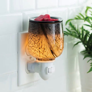 Obsidian candle warmer