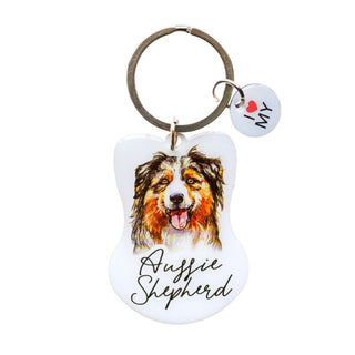 AUSSIE SHEPARD PET KEYRING