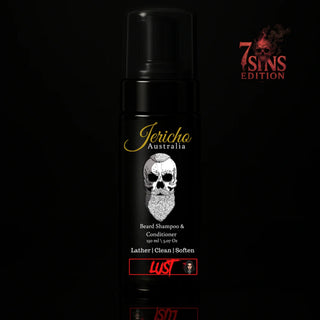 Jericho 2 in 1 Beard Shampoo & Conditioner 150ml Lust ( 7 Sins Edition)