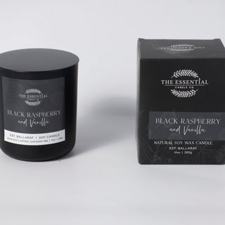 BLACK RASPBERRY AND VANILLA - WOOD WICK CANDLE