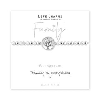 LIFE CHARMS JUST BECAUSE FAMILY BRACELET