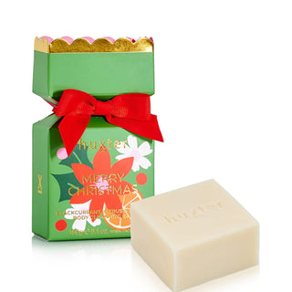 HUXTER CHRISTMAS BODY CLEANSING BAR - BLACKCURRANT, CITRUS AND AMBER (GREEN)