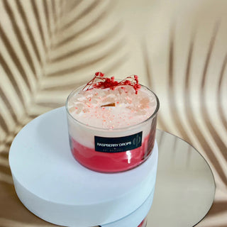 RASPBERRY DROPS BOHO CANDLE
