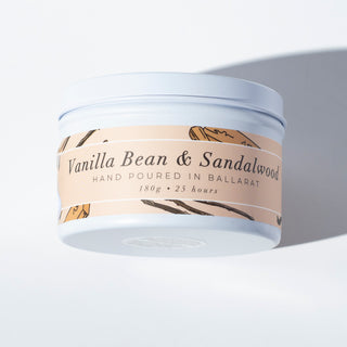 VANILLA BEAN AND SANDALWOOD - (TRAVEL TIN)