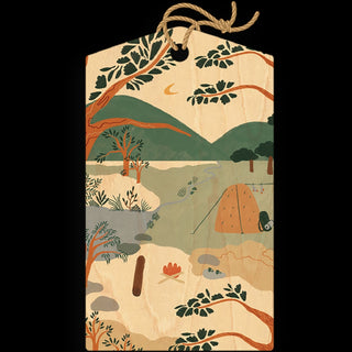 Camping Trip Wood Gift Tag