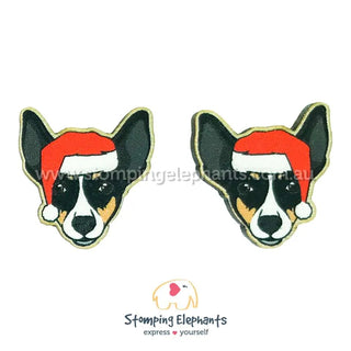 FOX TERRIER XMAS EARRINGS