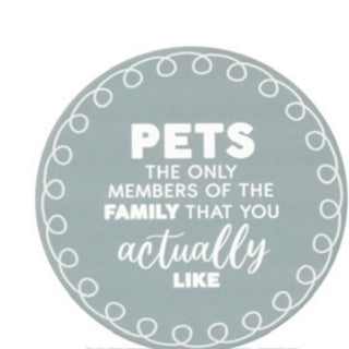 PETS FAMILY CERAMIC COASTER