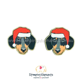 DACHIE BLACK XMAS EARRINGS