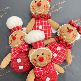 MINI ASSORTED GINGERBREAD HANGING DECORATION