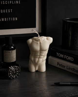 MALE TORSO CANDLE