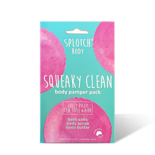 SQUEAKY CLEAN BODY PAMPER PACK - LILLY PILLY AND TEA TREE
