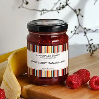 RASPBERRY AND BANANA JAM - NATURALLY BERRY