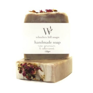 Natural soap- Rose Geranium & cedar wood
