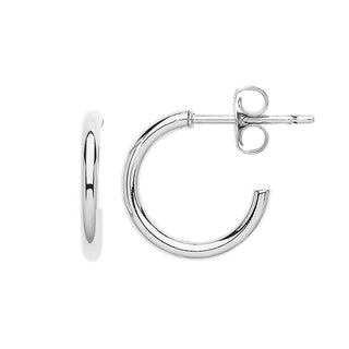 SMALL HOOP EARRINGS SILVER PLATED