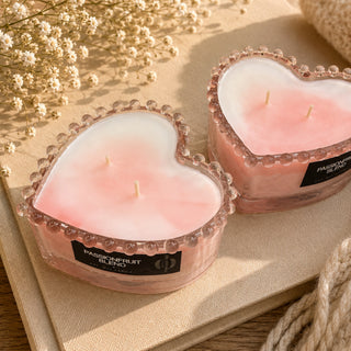 PASSIONFRUIT BLEND - PINK HEART CANDLE