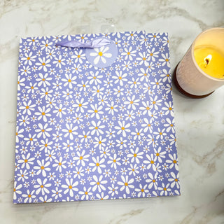 GIFT BAG - BLUE DAISY LRG BAG