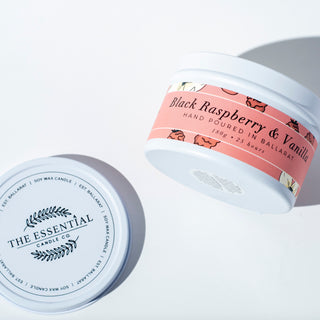 BLACK RASPBERRY AND VANILLA - (TIN CANDLE)