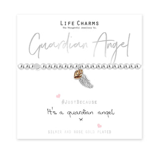 LIFE CHARMS JUST BECAUSE GUARDIAN ANGEL BRACELET