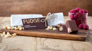 WHITE CHOCOLATE AND RASPBERRY - FUDGE