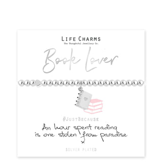 LIFE CHARMS JUST BECAUSE BOOK LOVER BRACELET