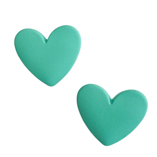 TAYTAY HEART EARRINGS GREEN