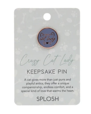 CRAZY CAT LADY KEEPSAKE PIN