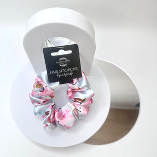CHERRY BLOSSOM SATIN SCRUNCHIE