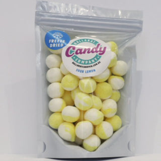 SOUR LEMON BALLS -FREEZE DRIED