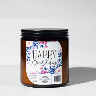 HAPPY BIRTHDAY FLORAL - KEEPSAKE CANDLE
