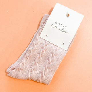 ANGEL WHISPER CREW SOCKS - PINK