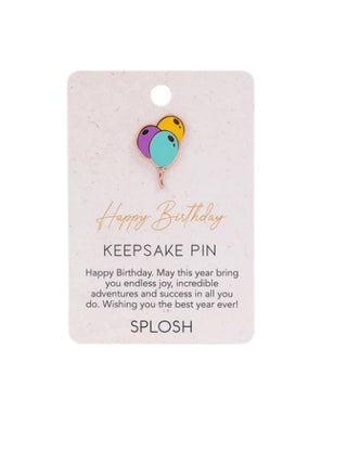 HAPPY BIRTHDAY KEEPSAKE PIN