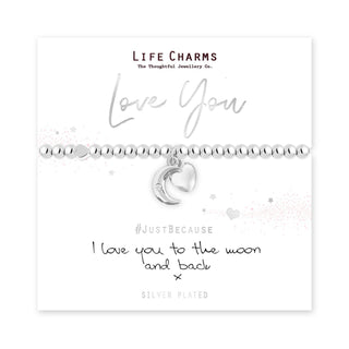 LIFE CHARMS JUST BECAUSE LOVE YOU BRACELET