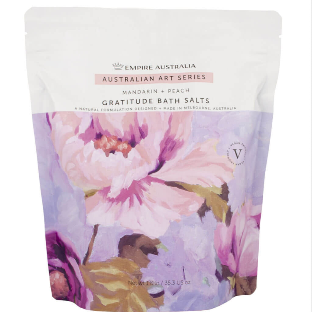 MANDARIN & PEACH BATH SALTS 1KG – The Essential Candle Company
