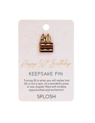 50TH BIRTHDAY KEEPSAKE PIN