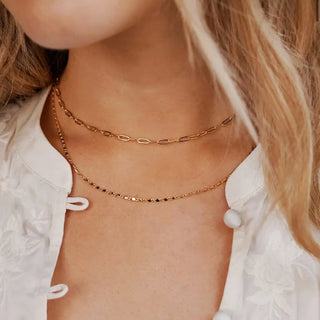 FINE LAYERED 18K GOLD PLATED NECKLACE