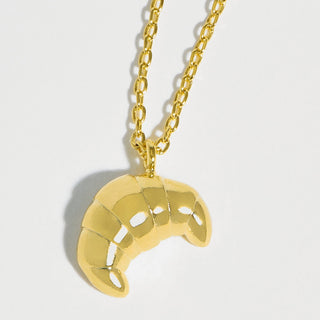 CROISSANT NECKLACE GOLD PLATED