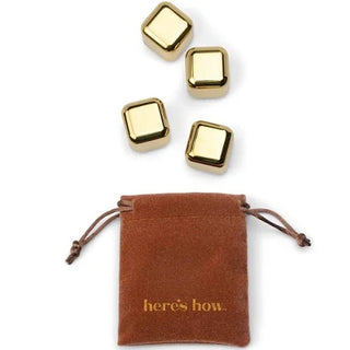 THE RUBY COCKTAIL CHILLERS IN GOLD ~ SET OF 4