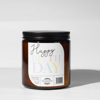 HAPPY BIRTHDAY PASTEL - KEEPSAKE CANDLE (LYCHEE GUAVA SORBET)