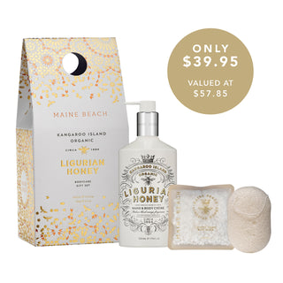 MAINE BEACH LIGURIAN HONEY BODYCARE GIFT SET