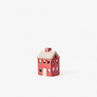 ALSACE PETITE TEA LIGHT CHALET - RED CREAM