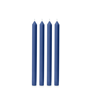 Navy tall Dinner Candles