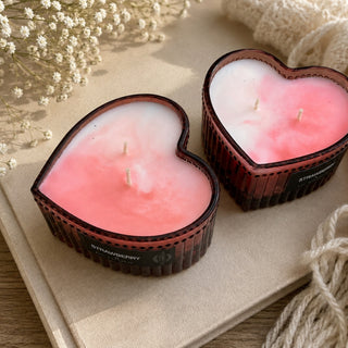STRAWBERRY - RED HEART CANDLE