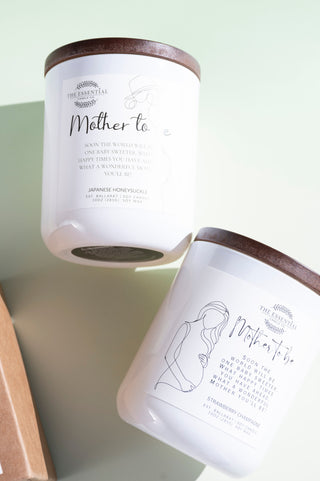 MOTHER TO BE - (WOMAN HOLDING BELLY DESIGN)