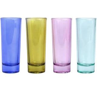 THE GRACIE SET OF 4 SHOT GLASSES ~ ASSORTED COLOURS