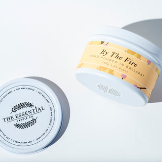 BY THE FIRE TIN CANDLE