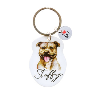 STAFFY PET KEYRING