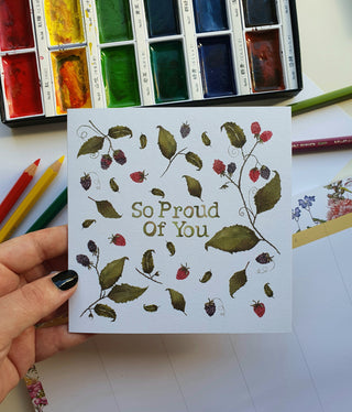 SO PROUD OF YOU - GREETING CARD