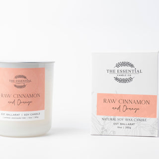 RAW CINNAMON AND ORANGE SIGNATURE CANDLE