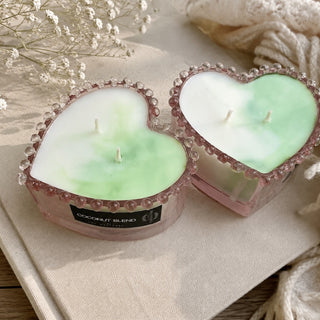 COCONUT BLEND - PINK HEART CANDLE